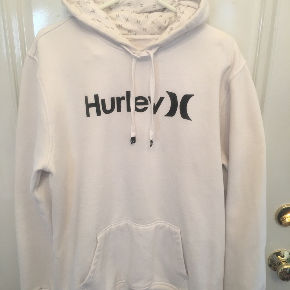 White Hurley Hoodie